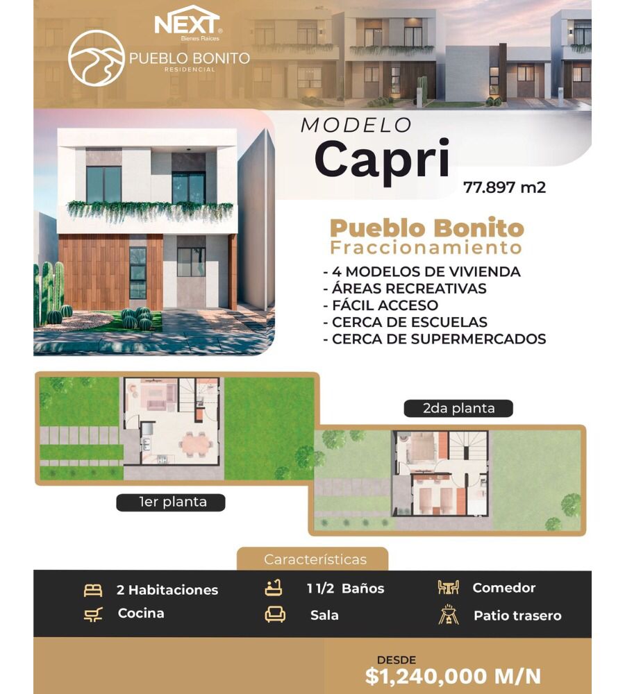 ✨Pueblo Bonito Residencial — Cd. Obregón🏡