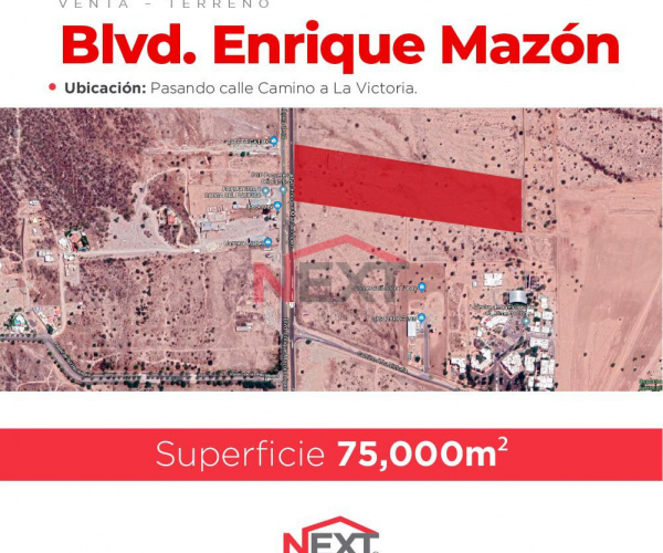 SE VENDE TERRENO SOBRE BLVD. ENRIQUE MAZON