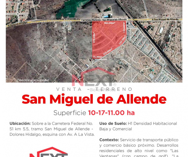 VENTA DE TERRENO SAN MIGUEL DE ALLENDE