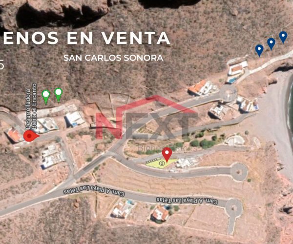 TERRENO EN VENTA EN BAHIA EL ENCANTO EN SAN CARLOS SONORA