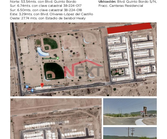 SE VENDE TERRENO SOBRE BLVD OLIVARES- LOPEZ DEL CASTILLO