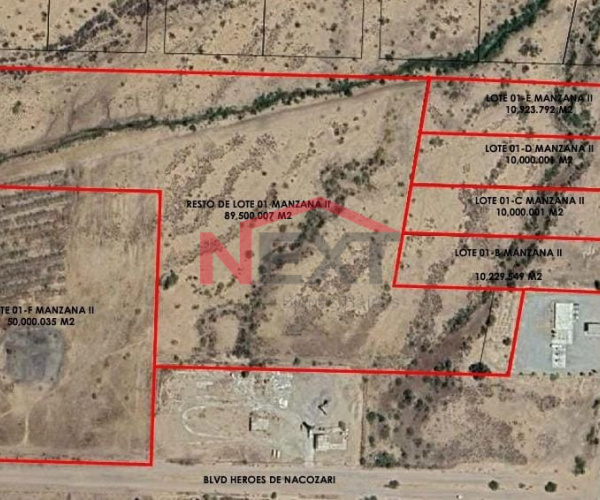 18 HECTAREAS EN VENTA EN PARQUE INDUSTRIAL DE EMPALME, SONORA.