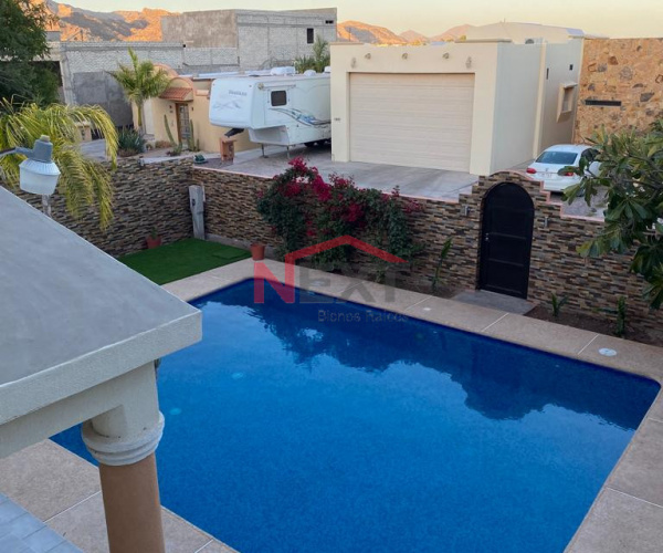 SE RENTA CASA AMUEBLADA EN LOMA BELLA, SAN CARLOS SON.