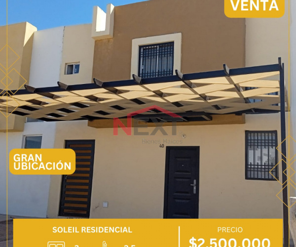 CASA EN VENTA SOLEIL RESIDENCIAL