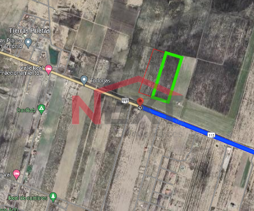 Terreno de 1 Hectárea en Venta Carretera San Antonio de las Alazanas, KM 12.5 A pie de Carretera 2 de 2