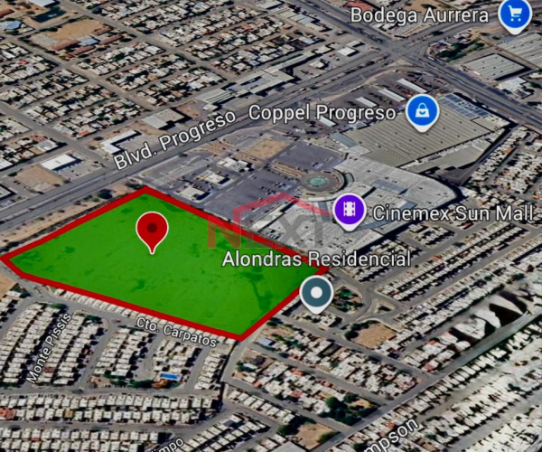 TERRENO EN VENTA SOBRE BLVD. PROGRESO