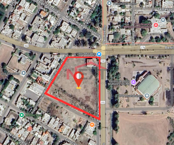 TERRENO EN RENTA UBICADO EN SALIDA A YAVAROS, HUATABAMPO, SONORA