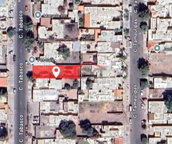 TERRENO EN VENTA UBICADO EN CALLE TABASCO, COL. ZONA NORTE