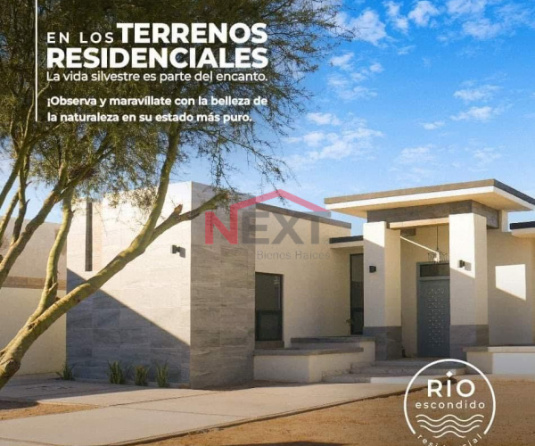 TERRENO EN VENTA EN RESIDENCIAL-CAMPESTRE “RIO ESCONDIDO”
