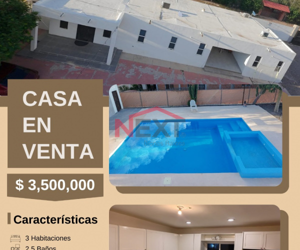CASA EN VENTA EN FRACC. CHULA VISTA