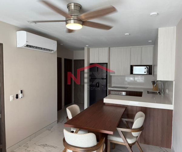 SE RENTA DEPARTAMENTO NUEVO TOTALMENTE EQUIPADO EN COMPLEJO VOEL