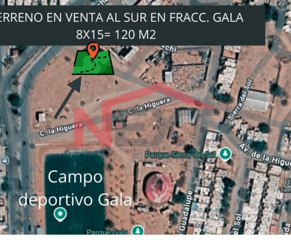 TERRENO EN VENTA EN FRACC. GALA