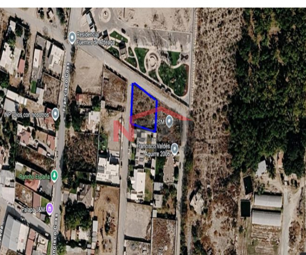 TERRENO EN VENTA COL. LA JOYA, ARTEAGA | 998 m²