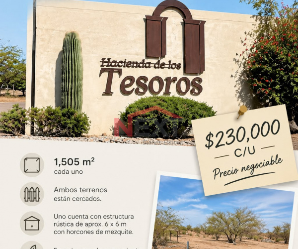 TERRENOS CAMPESTRES EN VENTA EN HACIENDAS DE LOS TESOROS